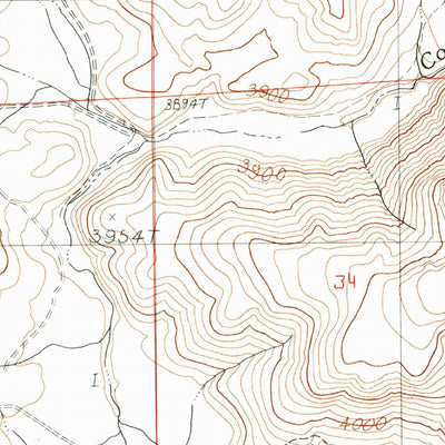 United States Geological Survey Cow Valley East, OR (1990, 24000-Scale) digital map
