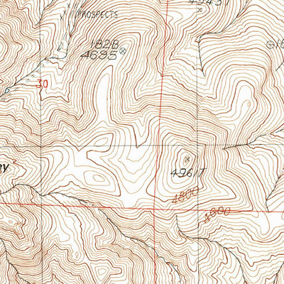 United States Geological Survey Cow Valley East, OR (1990, 24000-Scale) digital map