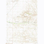 United States Geological Survey Cowan Reservoir, MT (1984, 24000-Scale) digital map
