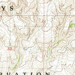 United States Geological Survey Cowan Reservoir, MT (1984, 24000-Scale) digital map
