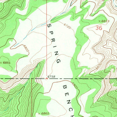 United States Geological Survey Cowboy Bench, UT (1968, 24000-Scale) digital map