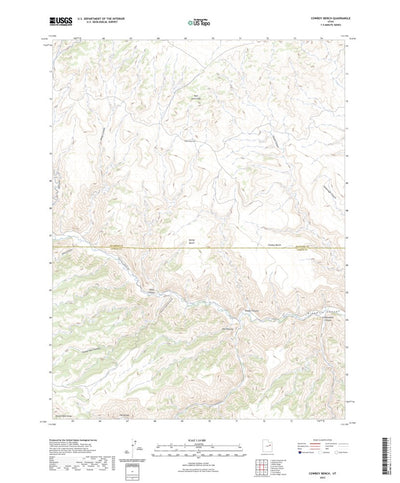 United States Geological Survey Cowboy Bench, UT (2023, 24000-Scale) digital map