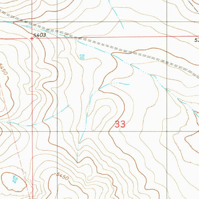 United States Geological Survey Cowboy Mesa NE, NM (1981, 24000-Scale) digital map