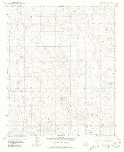 United States Geological Survey Cowboy Mesa, NM (1981, 24000-Scale) digital map
