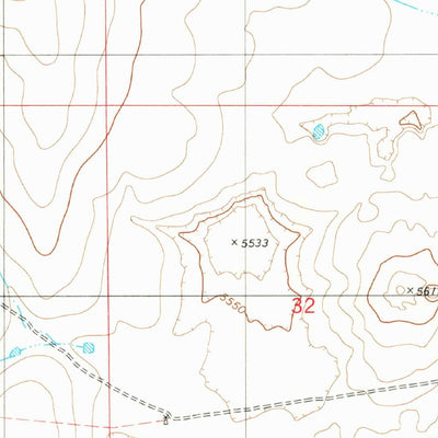 United States Geological Survey Cowboy Mesa NW, NM (1981, 24000-Scale) digital map