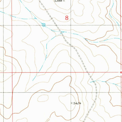 United States Geological Survey Cowboy Mesa SW, NM (1981, 24000-Scale) digital map