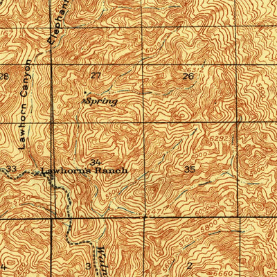 United States Geological Survey Cowboy Rim, NM (1918, 62500-Scale) digital map