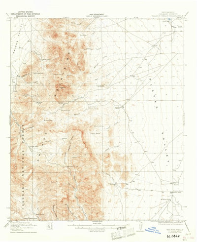 United States Geological Survey Cowboy Rim, NM (1923, 62500-Scale) digital map
