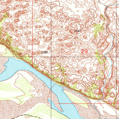 United States Geological Survey Cowboy Springs, OK-TX (1984, 24000-Scale) digital map