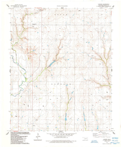 United States Geological Survey Cowden, OK (1984, 24000-Scale) digital map