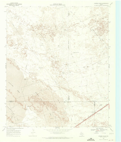 United States Geological Survey Cowden Place, TX (1968, 24000-Scale) digital map