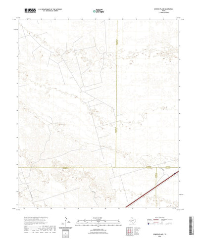 United States Geological Survey Cowden Place, TX (2022, 24000-Scale) digital map