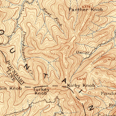 United States Geological Survey Cowee, NC-SC-GA (1897, 125000-Scale) digital map