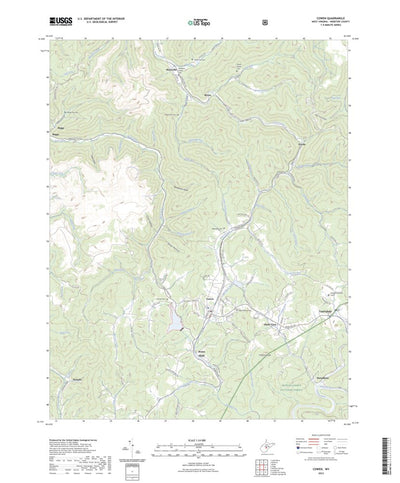 United States Geological Survey Cowen, WV (2023, 24000-Scale) digital map
