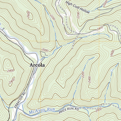 United States Geological Survey Cowen, WV (2023, 24000-Scale) digital map