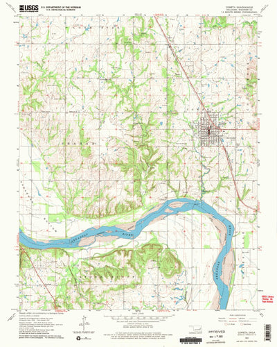 United States Geological Survey Coweta, OK (1963, 24000-Scale) digital map