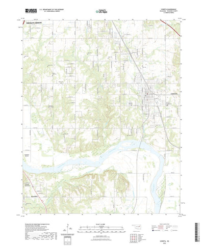 United States Geological Survey Coweta, OK (2022, 24000-Scale) digital map