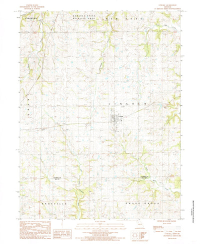 United States Geological Survey Cowgill, MO (1984, 24000-Scale) digital map