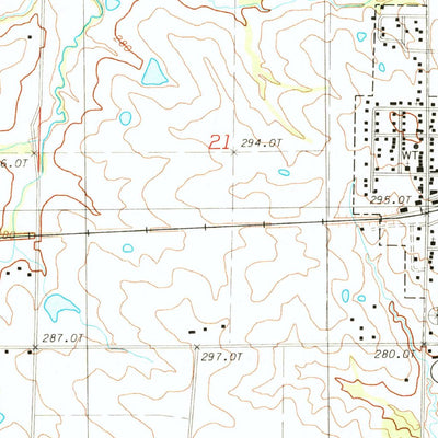United States Geological Survey Cowgill, MO (1984, 24000-Scale) digital map