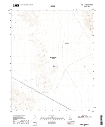 United States Geological Survey Cowhole Mountain, CA (2021, 24000-Scale) digital map