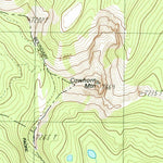 United States Geological Survey Cowhorn Mountain, OR (1986, 24000-Scale) digital map