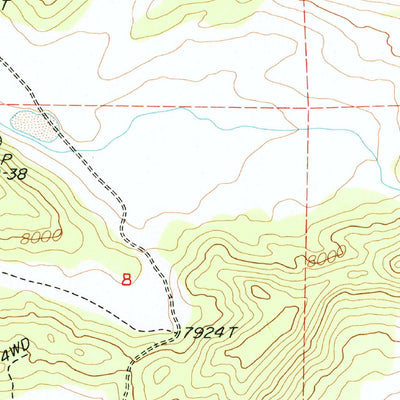 United States Geological Survey Cowhorn Valley, CA (1987, 24000-Scale) digital map