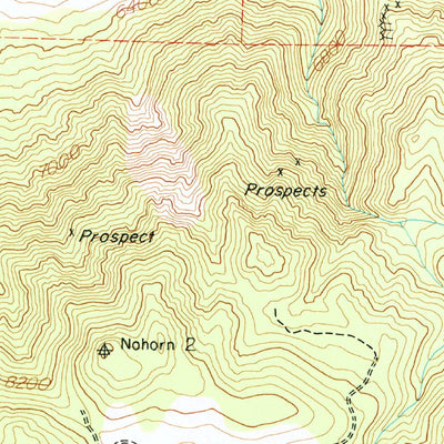 United States Geological Survey Cowhorn Valley, CA (1987, 24000-Scale) digital map