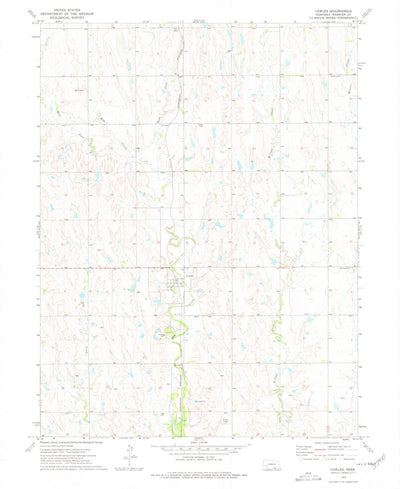 United States Geological Survey Cowles, NE (1974, 24000-Scale) digital map