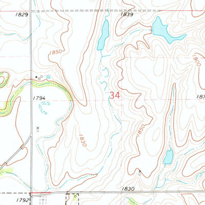 United States Geological Survey Cowles, NE (1974, 24000-Scale) digital map