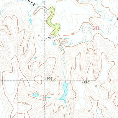 United States Geological Survey Cowles, NE (1974, 24000-Scale) digital map