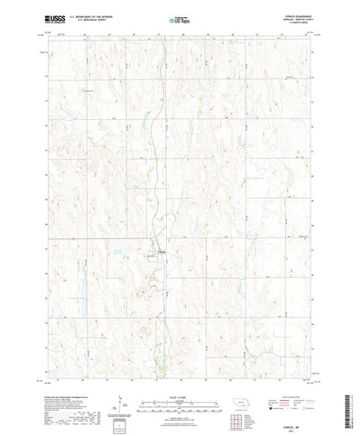United States Geological Survey Cowles, NE (2021, 24000-Scale) digital map