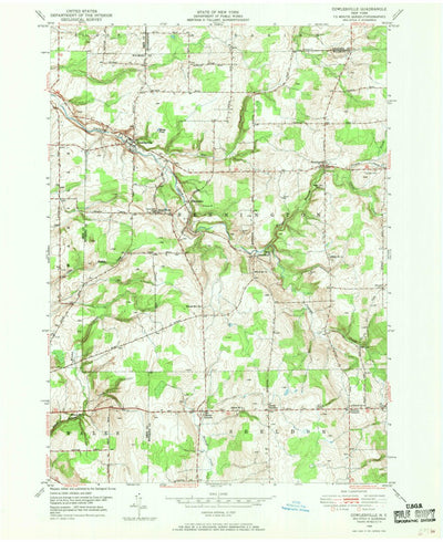 United States Geological Survey Cowlesville, NY (1949, 24000-Scale) digital map