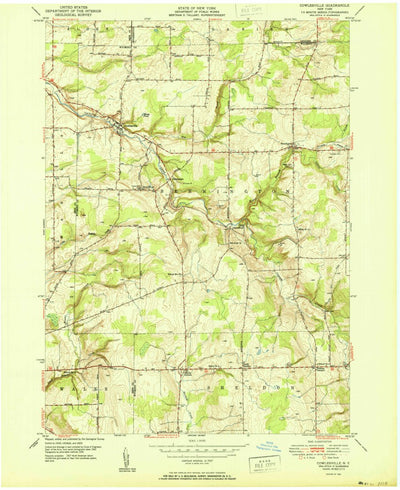 United States Geological Survey Cowlesville, NY (1951, 24000-Scale) digital map