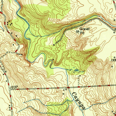 United States Geological Survey Cowlesville, NY (1951, 24000-Scale) digital map