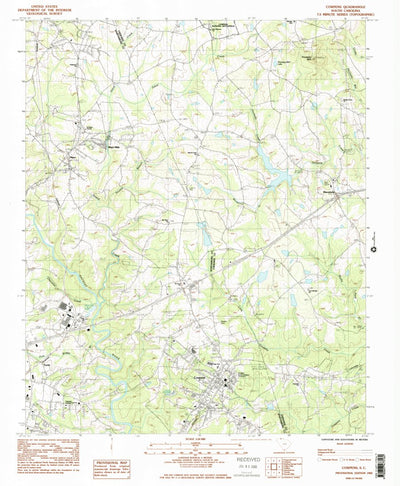 United States Geological Survey Cowpens, SC (1983, 24000-Scale) digital map