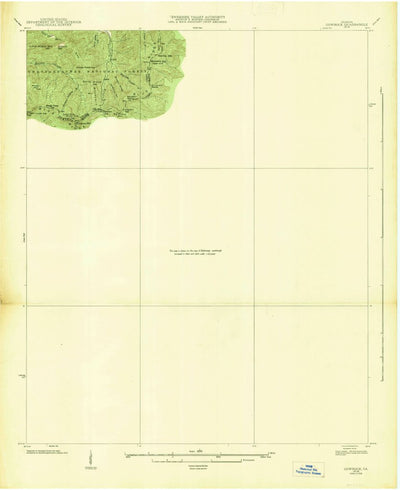United States Geological Survey Cowrock, GA (1938, 24000-Scale) digital map
