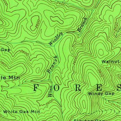 United States Geological Survey Cowrock, GA (1950, 24000-Scale) digital map