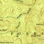 United States Geological Survey Cowrock, GA (1952, 24000-Scale) digital map