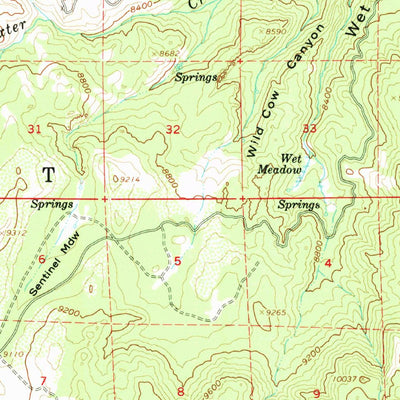 United States Geological Survey Cowtrack Mountain, CA (1962, 62500-Scale) digital map