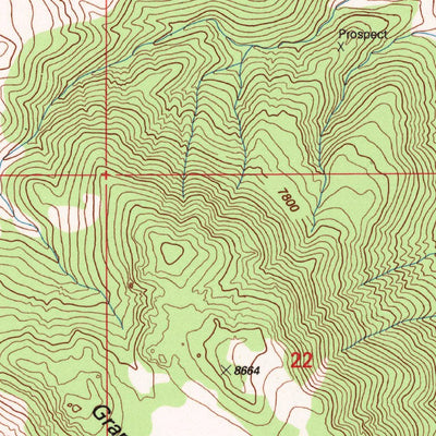 United States Geological Survey Cowtrack Mountain, CA (1994, 24000-Scale) digital map