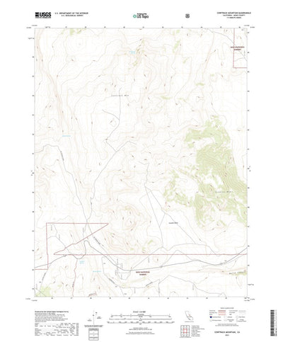 United States Geological Survey Cowtrack Mountain, CA (2021, 24000-Scale) digital map
