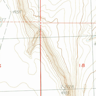 United States Geological Survey Cox Canyon, OR (1984, 24000-Scale) digital map