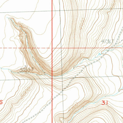 United States Geological Survey Cox Canyon, OR (1984, 24000-Scale) digital map