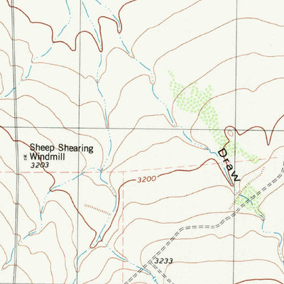 United States Geological Survey Cox Draw, TX (1980, 24000-Scale) digital map