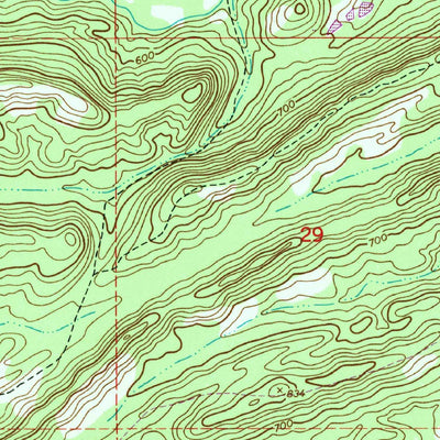 United States Geological Survey Cox Gap, AL (1947, 24000-Scale) digital map