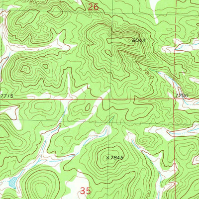 United States Geological Survey Cox Peak, NM (1981, 24000-Scale) digital map
