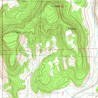 United States Geological Survey Cox Peak, NM (1981, 24000-Scale) digital map