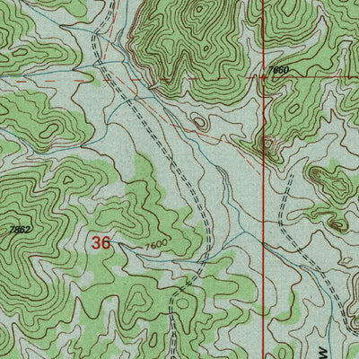 United States Geological Survey Cox Peak, NM (1995, 24000-Scale) digital map