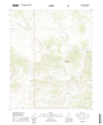 United States Geological Survey Cox Peak, NM (2020, 24000-Scale) digital map