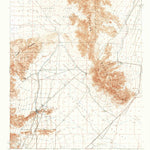 United States Geological Survey Coxcomb Mountains, CA (1943, 62500-Scale) digital map